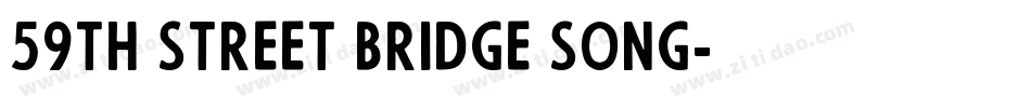 59th street bridge song字体转换
